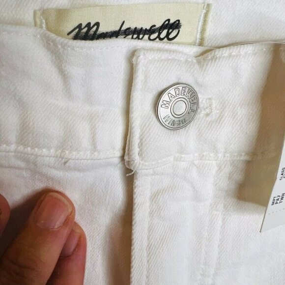 Madewell $128 Tall Perfect Straight Jean Tile White Size T30 NJ327 - Picture 6 of 12